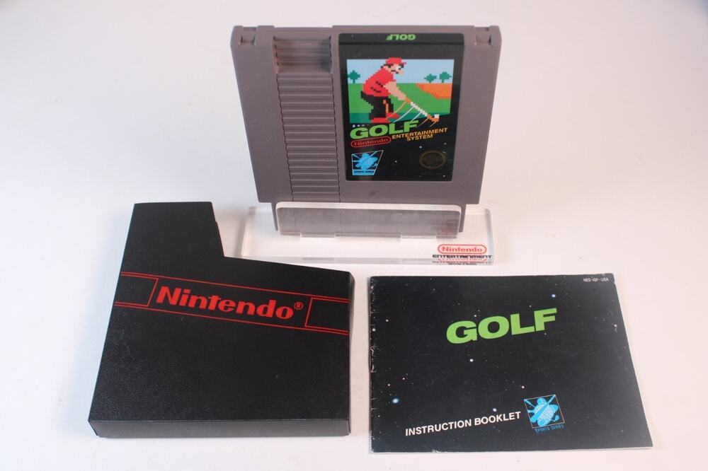 Golf (Nintendo NES) Authentic, Game Cart + Manual + Sleeve, Tested/Works